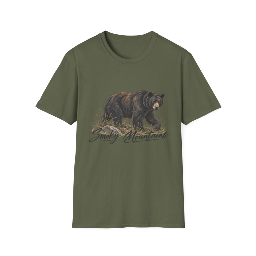 Black Bear Illustration T-Shirt | Smoky Mountains Wildlife Print