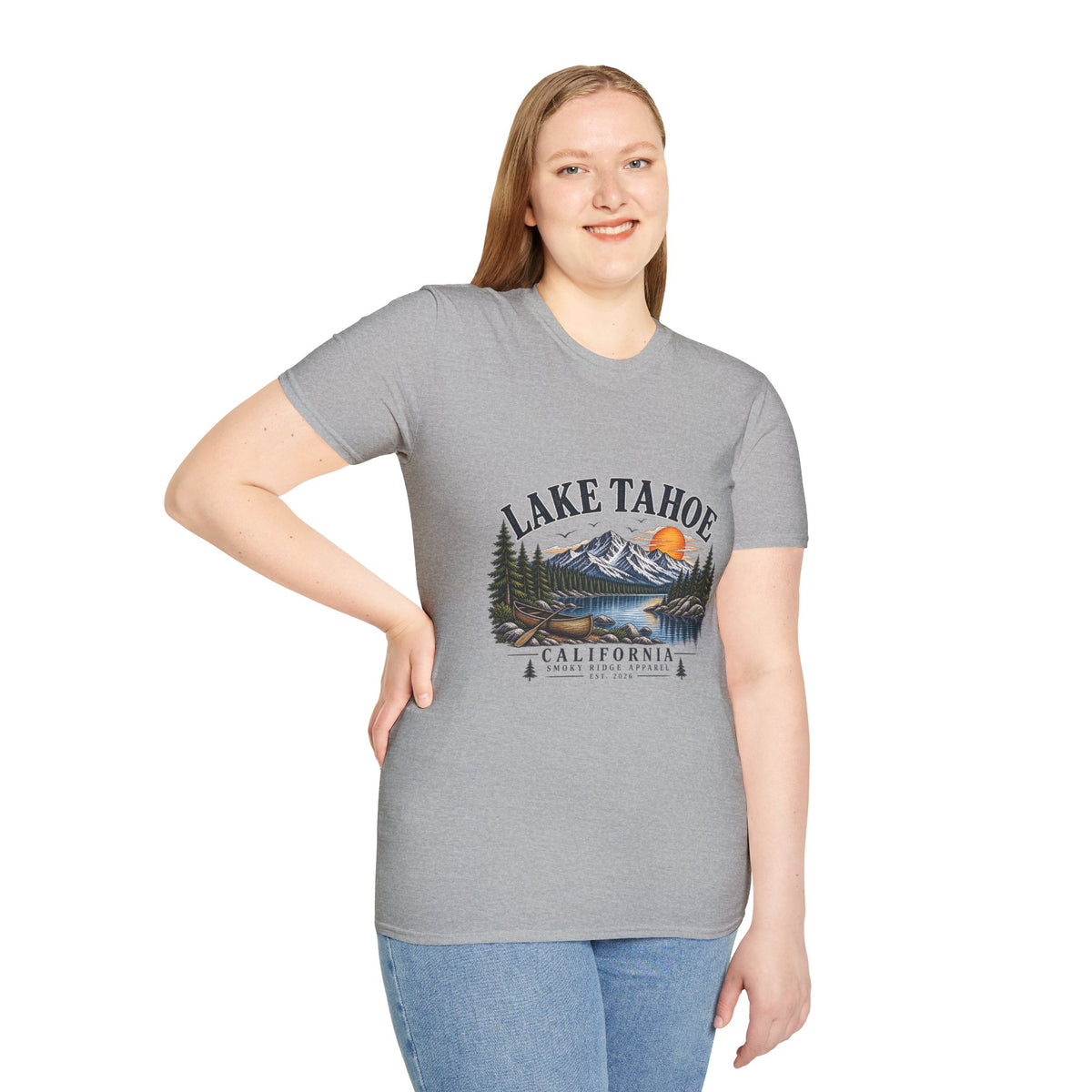 Lake Tahoe Mountain Sunset T-Shirt | California Adventure
