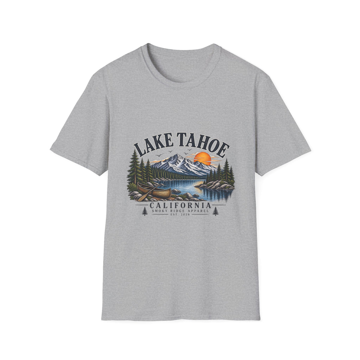 Lake Tahoe Mountain Sunset T-Shirt | California Adventure