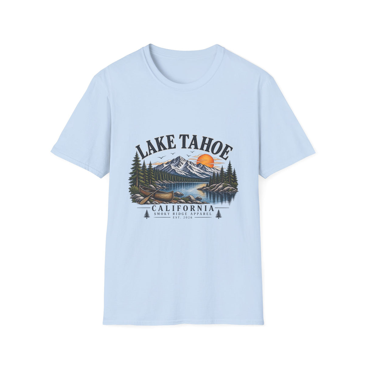 Lake Tahoe Mountain Sunset T-Shirt | California Adventure