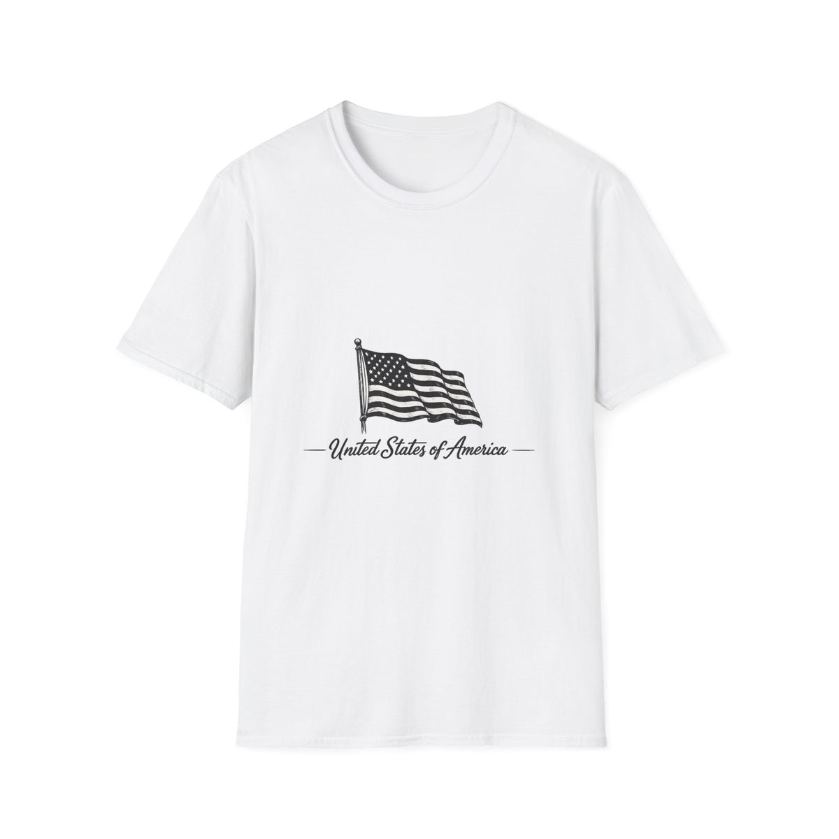 Waving American Flag T-Shirt | United States of America design