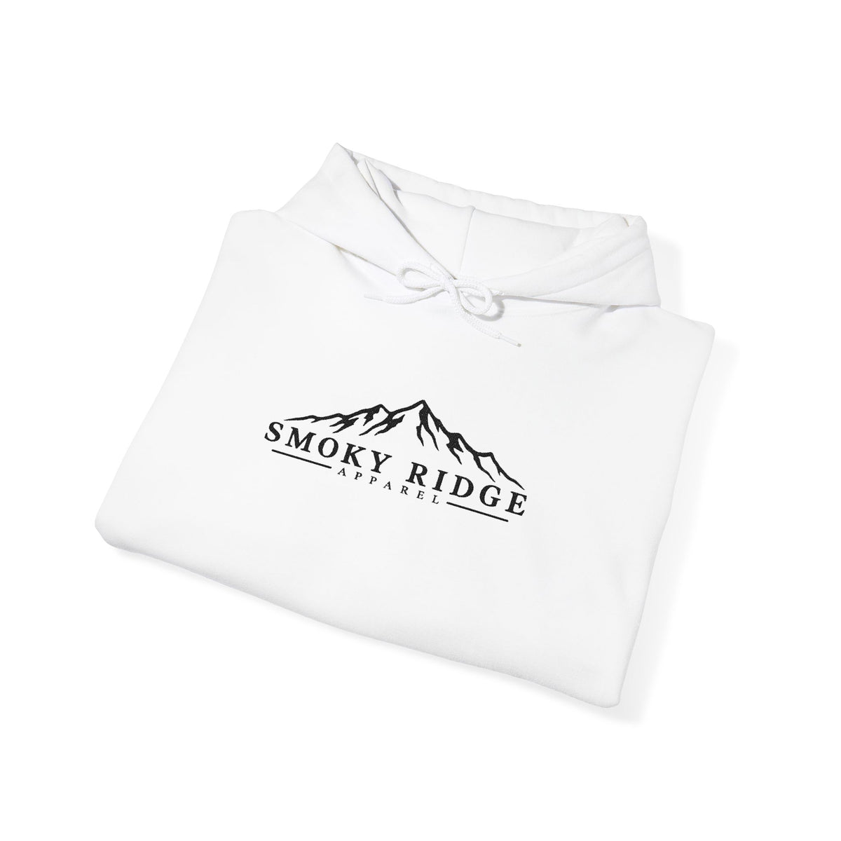 Smoky Ridge mountain logo Hoodie | minimalist outdoor mountain design