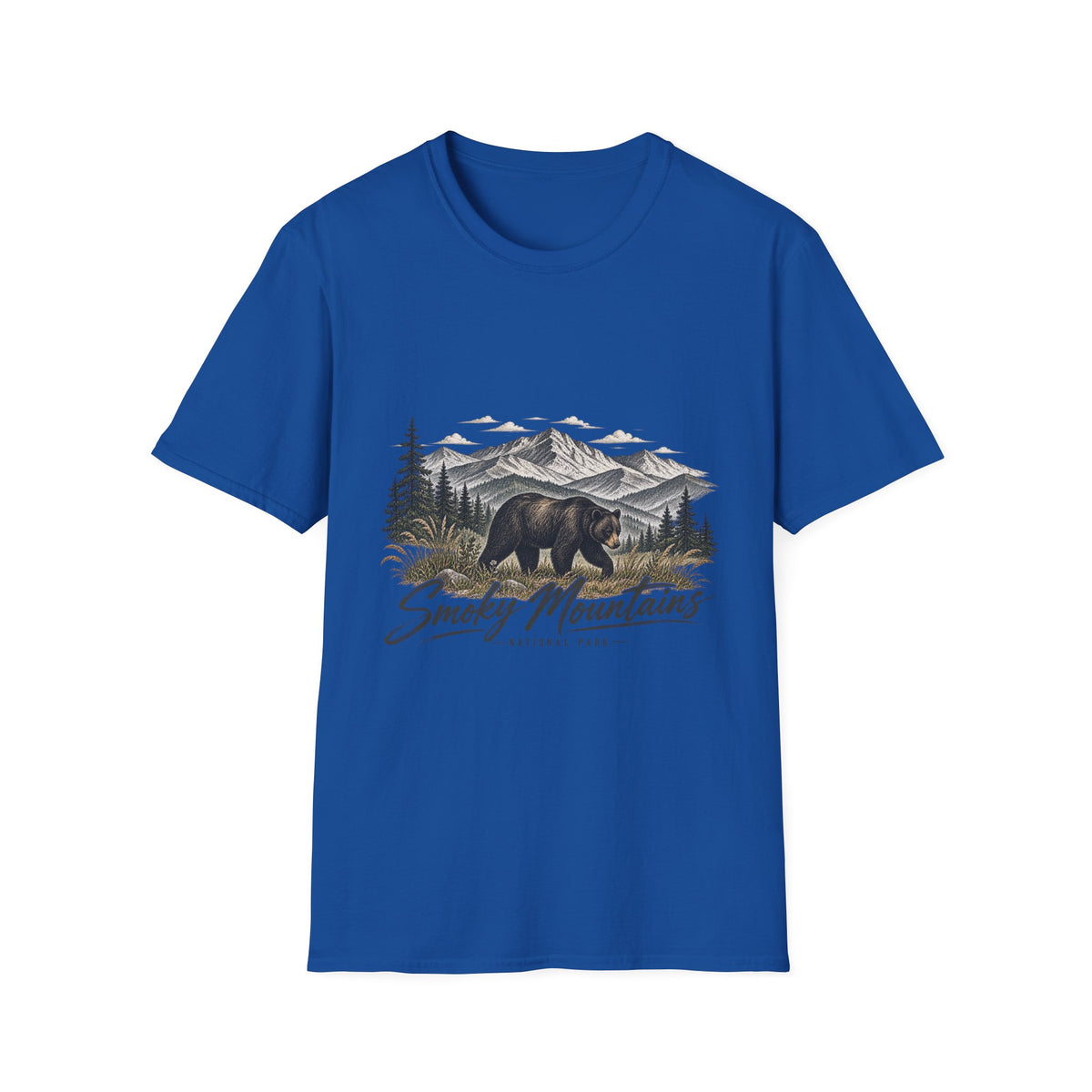 Smoky Mountains Bear Scenic Tee | Mountain Landscape T-Shirt