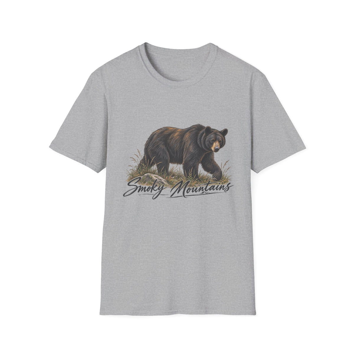 Black Bear Illustration T-Shirt | Smoky Mountains Wildlife Print
