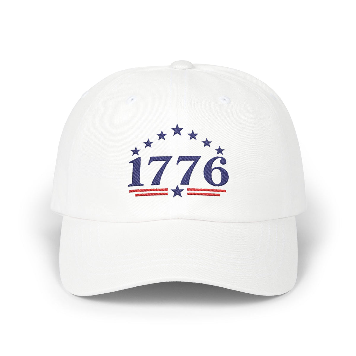 1776 Patriotic Baseball Hat | American Flag Stars Stripes Embroidered