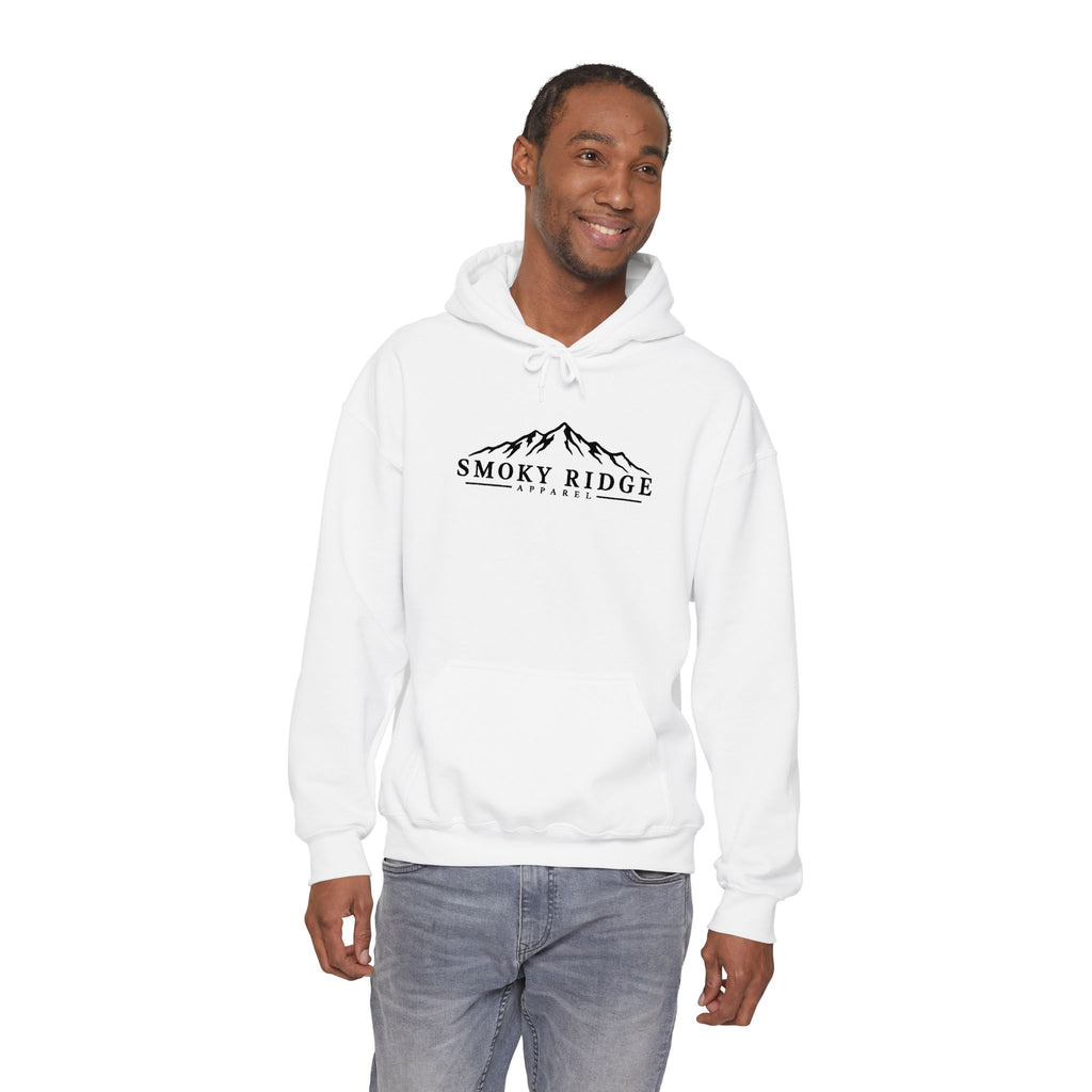 Smoky Ridge mountain logo Hoodie | minimalist outdoor mountain design