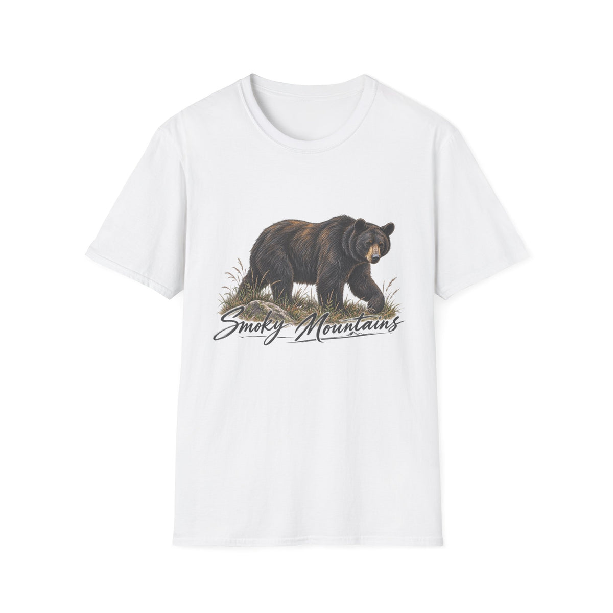 Black Bear Illustration T-Shirt | Smoky Mountains Wildlife Print