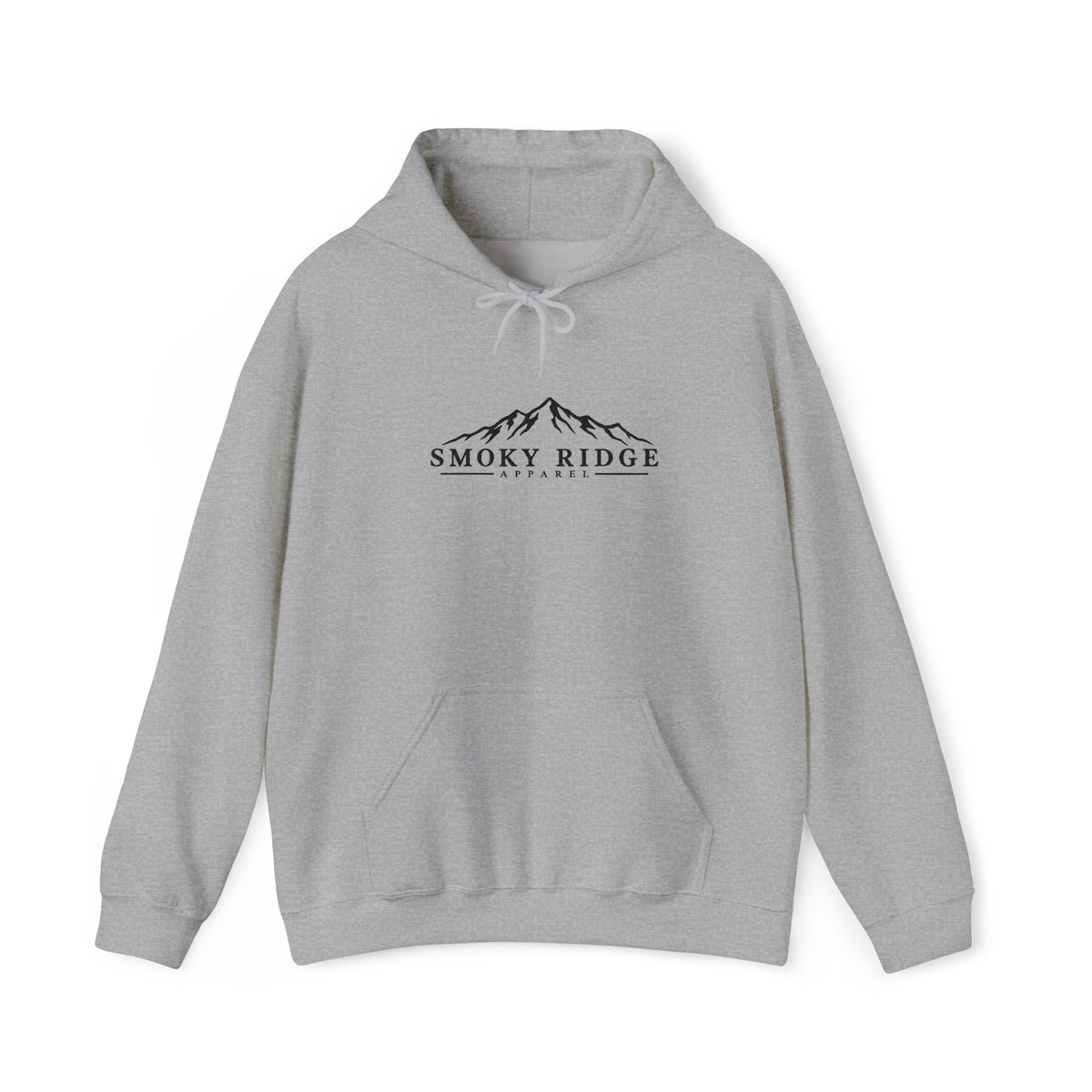 Smoky Ridge mountain logo Hoodie | minimalist outdoor mountain design