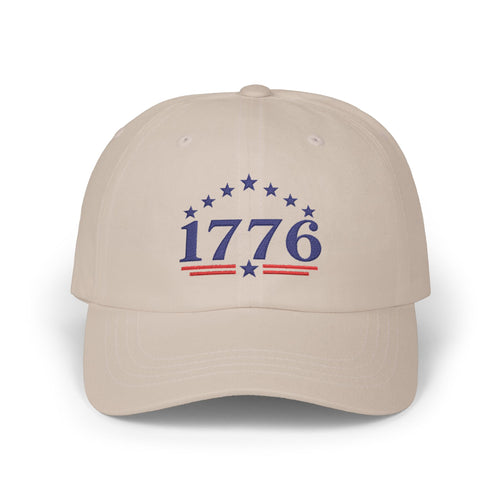 1776 Patriotic Baseball Hat | American Flag Stars Stripes Embroidered