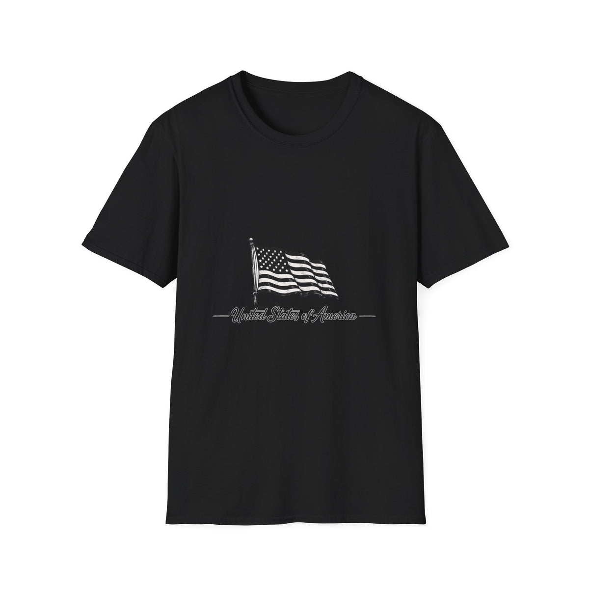 Waving American Flag T-Shirt | United States of America design
