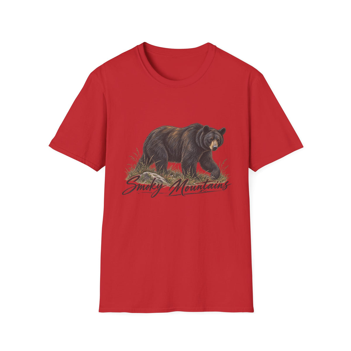 Black Bear Illustration T-Shirt | Smoky Mountains Wildlife Print