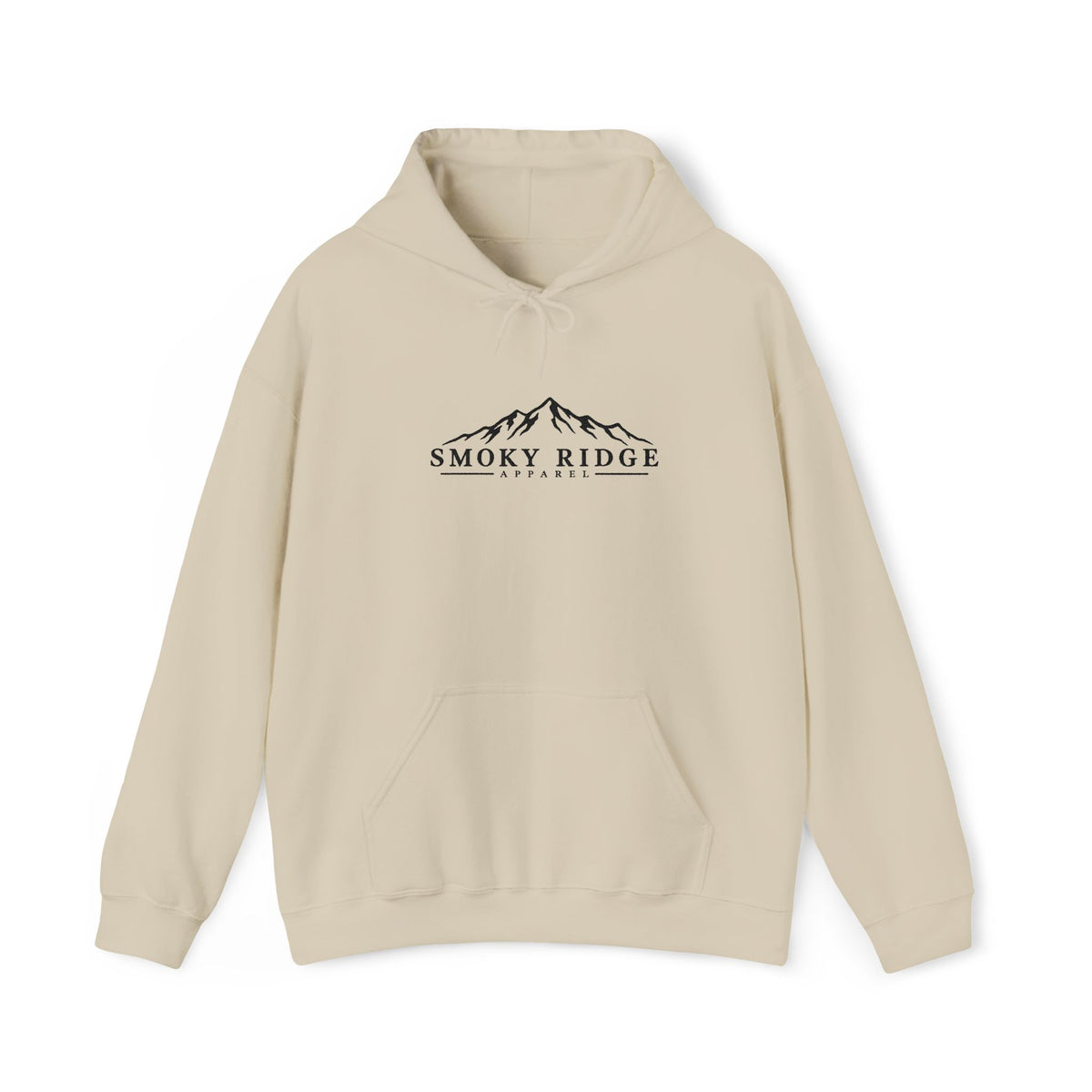 Smoky Ridge mountain logo Hoodie | minimalist outdoor mountain design