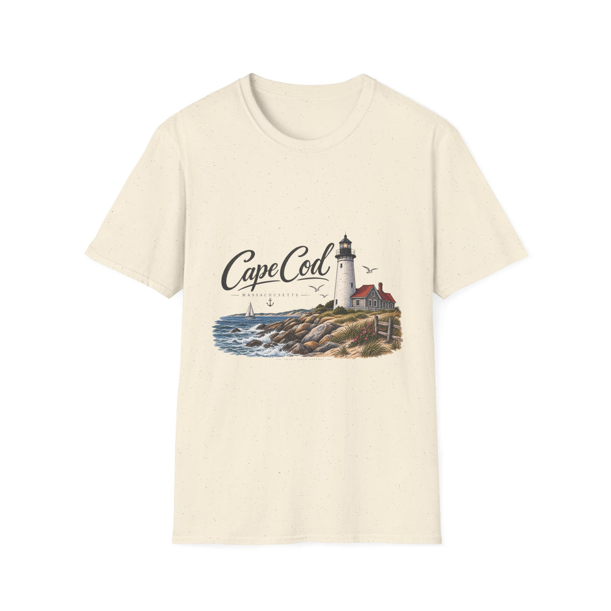 Cape Cod Lighthouse T-Shirt | Coastal Beach Ocean Seaside Design
