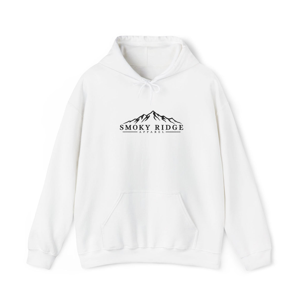 Smoky Ridge mountain logo Hoodie | minimalist outdoor mountain design