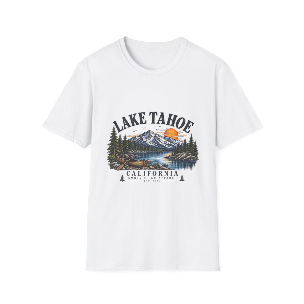 Lake Tahoe Mountain Sunset T-Shirt | California Adventure