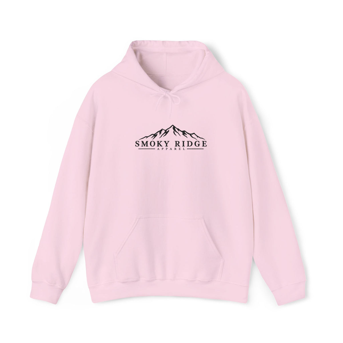 Smoky Ridge mountain logo Hoodie | minimalist outdoor mountain design